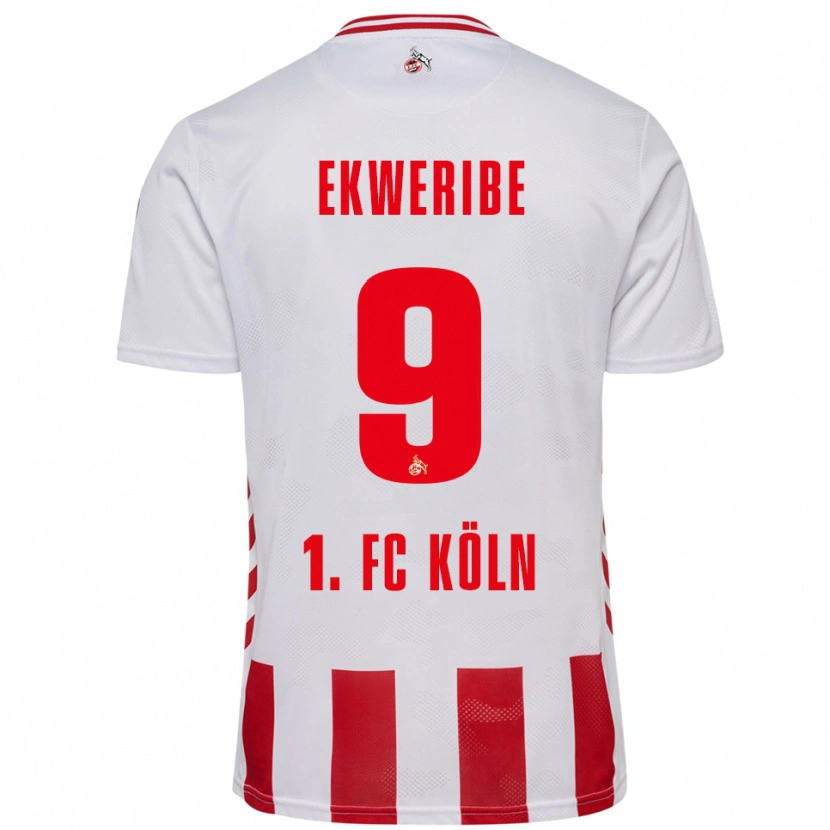 Danxen Kid Kevin Ekweribe #9 White Red Home Jersey 2025/26 T-Shirt
