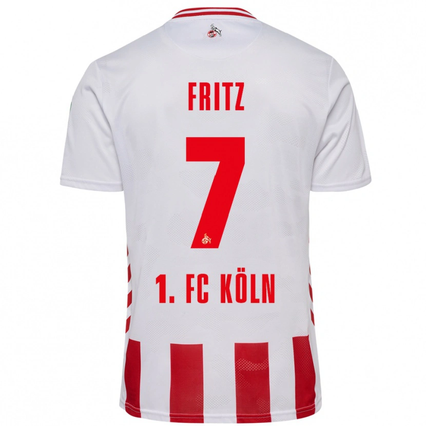 Danxen Kid Johannes Fritz #7 White Red Home Jersey 2025/26 T-Shirt