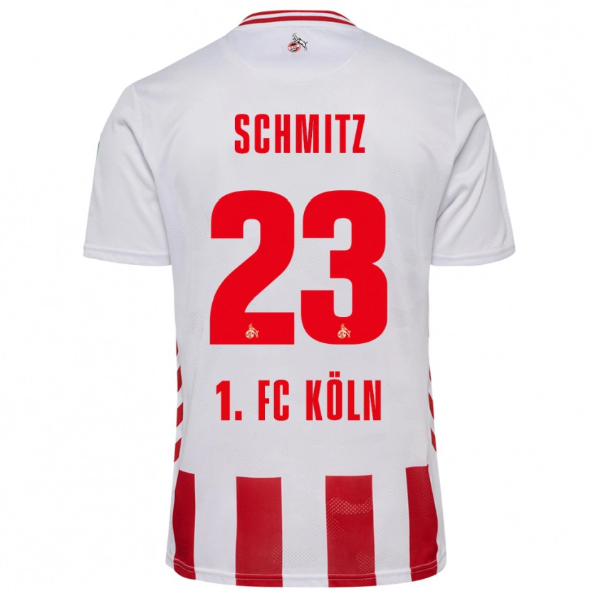 Danxen Kid Timo Schmitz #23 White Red Home Jersey 2025/26 T-Shirt