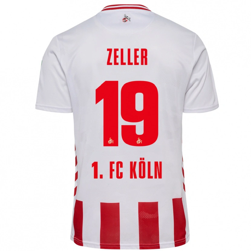 Danxen Kid Dóra Zeller #19 White Red Home Jersey 2025/26 T-Shirt