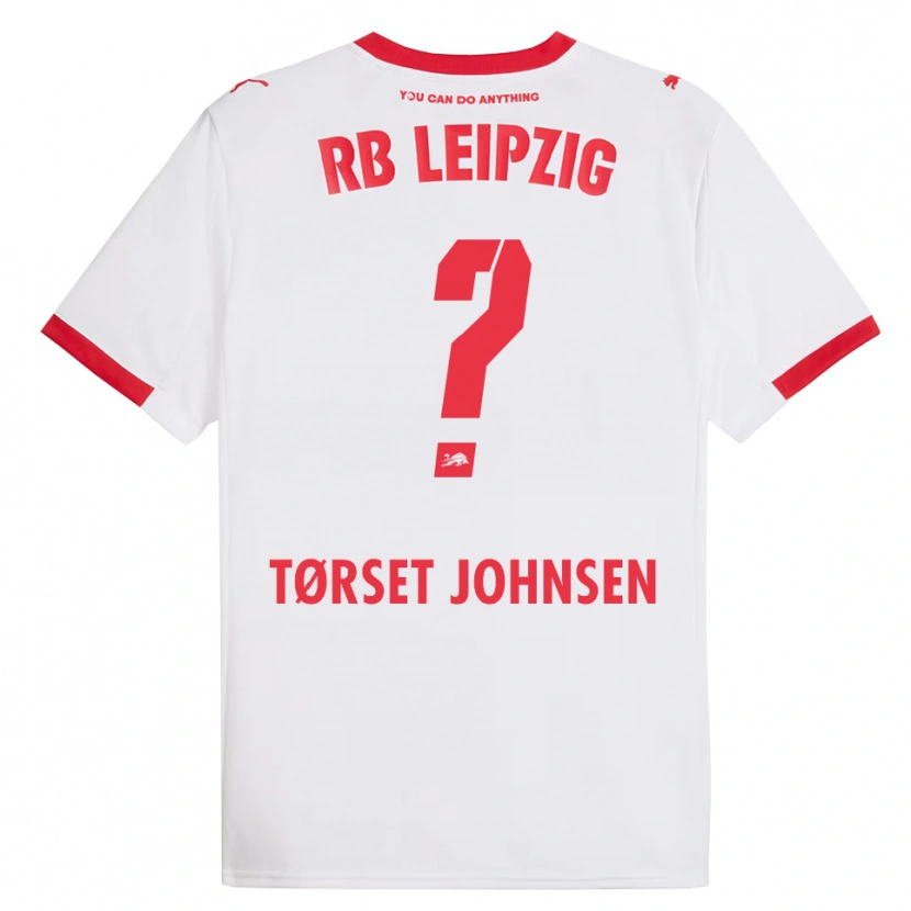 Danxen Kid Patrik Tørset Johnsen #0 White Red Home Jersey 2025/26 T-Shirt