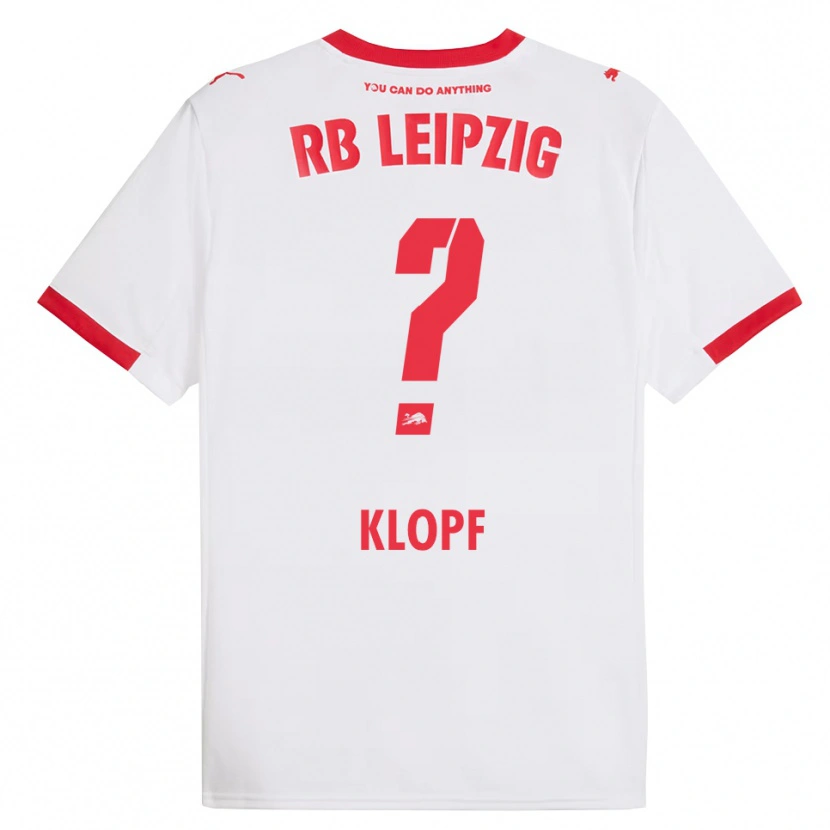 Danxen Kid Oskar Klopf #0 White Red Home Jersey 2025/26 T-Shirt