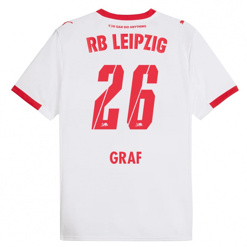 Danxen Kid Luca Maria Graf #26 White Red Home Jersey 2025/26 T-Shirt
