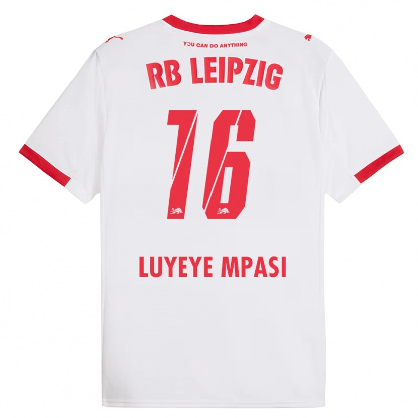 Danxen Kid Seal Luyeye Mpasi #16 White Red Home Jersey 2025/26 T-Shirt