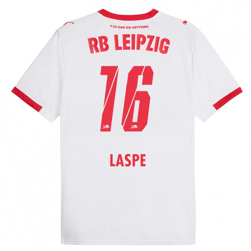 Danxen Kid Hannes Laspe #16 White Red Home Jersey 2025/26 T-Shirt