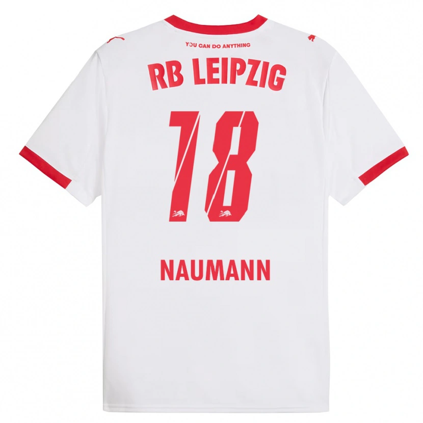 Danxen Kid Carlos Naumann #18 White Red Home Jersey 2025/26 T-Shirt
