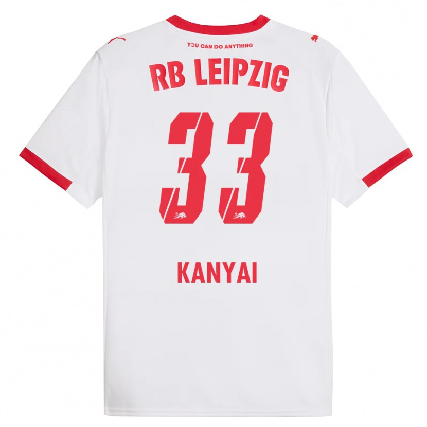 Danxen Kid János Kányai #33 White Red Home Jersey 2025/26 T-Shirt