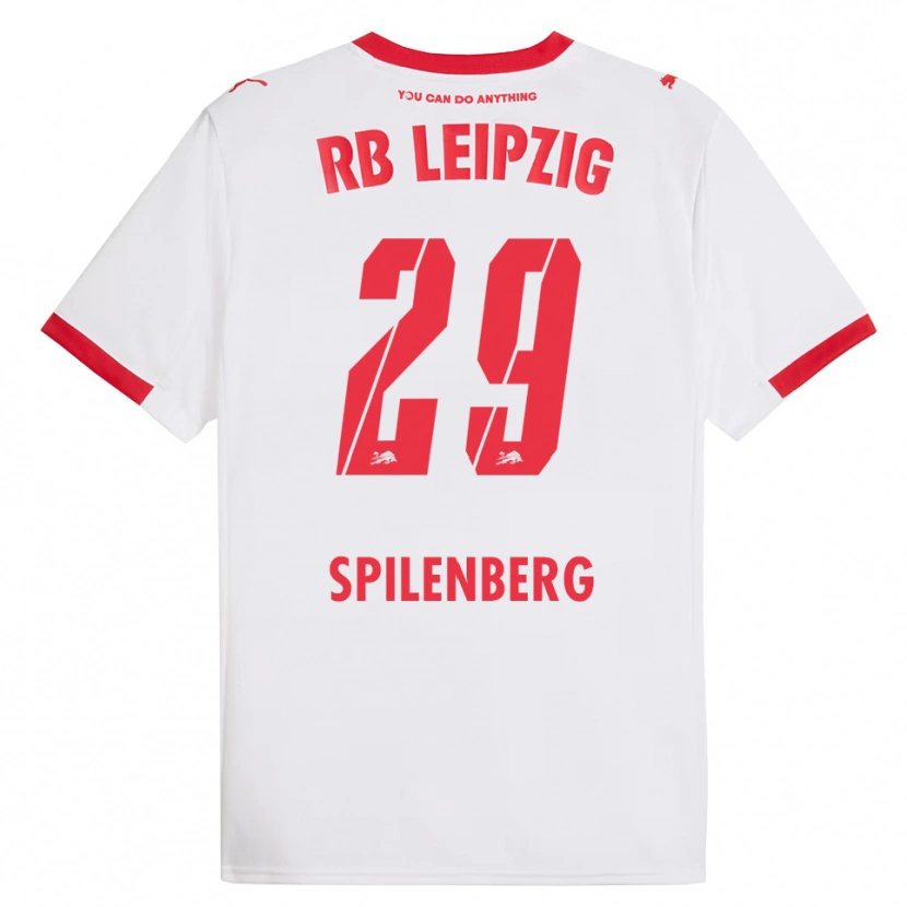 Danxen Kid Maja Spilenberg #29 White Red Home Jersey 2025/26 T-Shirt