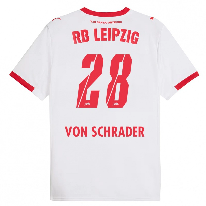 Danxen Kid Lina Von Schrader #28 White Red Home Jersey 2025/26 T-Shirt