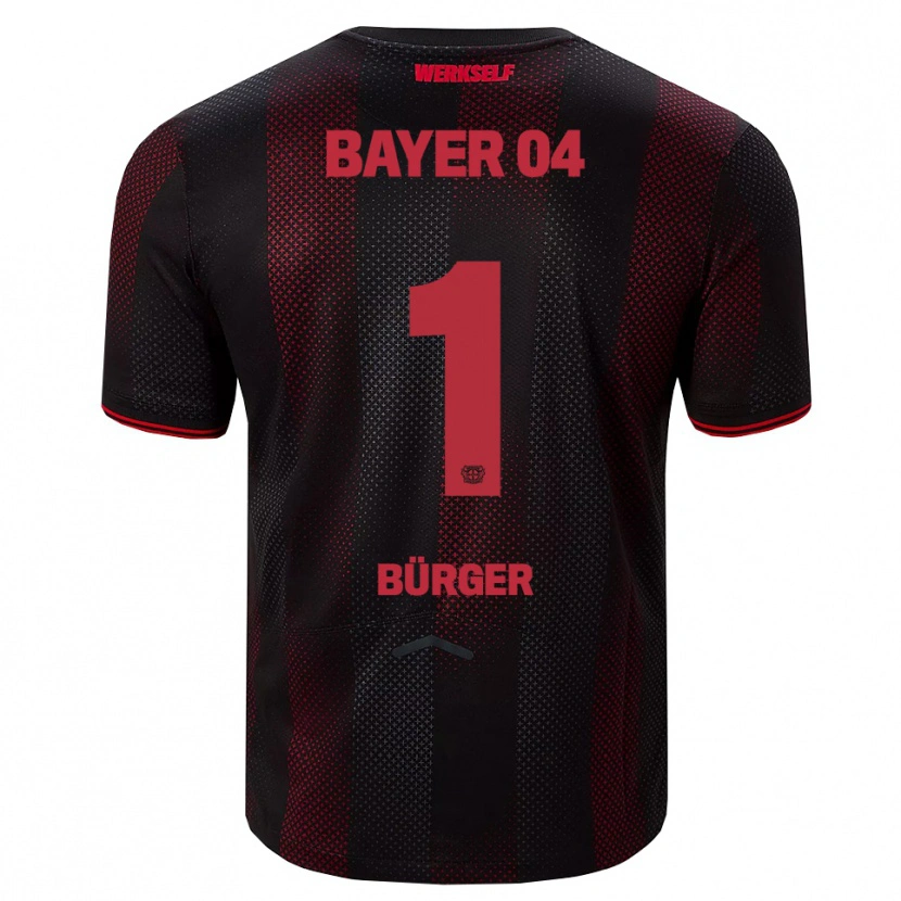 Danxen Kid Elias Bürger #1 Black Red Home Jersey 2025/26 T-Shirt
