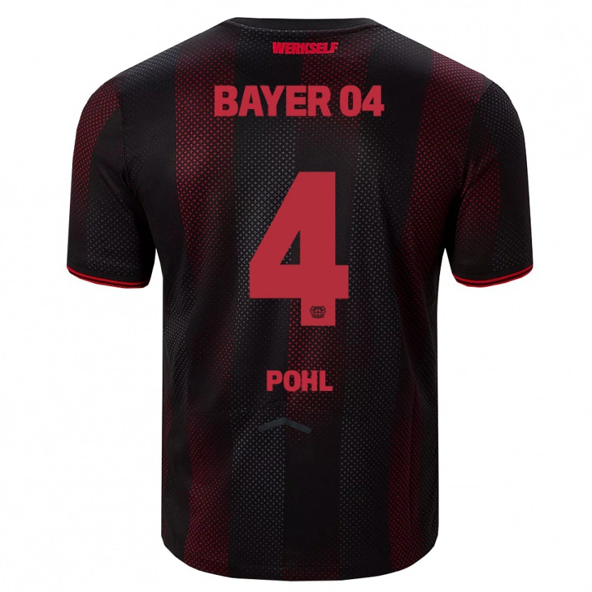 Danxen Kid Ferdinand Pohl #4 Black Red Home Jersey 2025/26 T-Shirt
