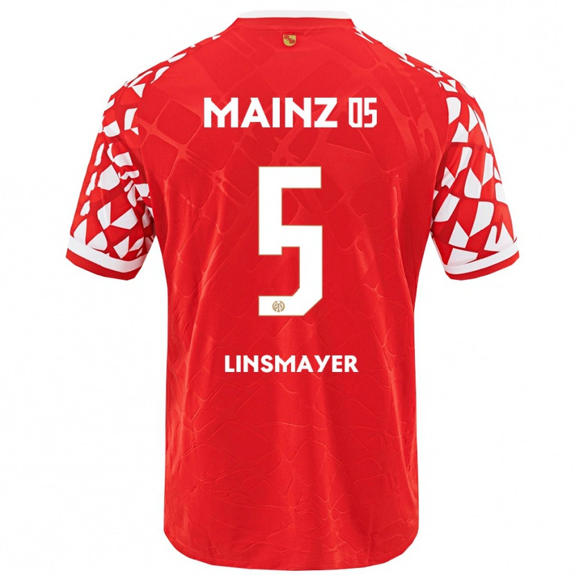 Danxen Kid Denis Linsmayer #5 Red White Home Jersey 2025/26 T-Shirt
