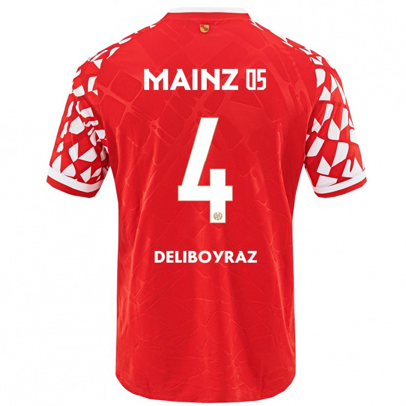 Danxen Kid Batuhan Deliboyraz #4 Red White Home Jersey 2025/26 T-Shirt