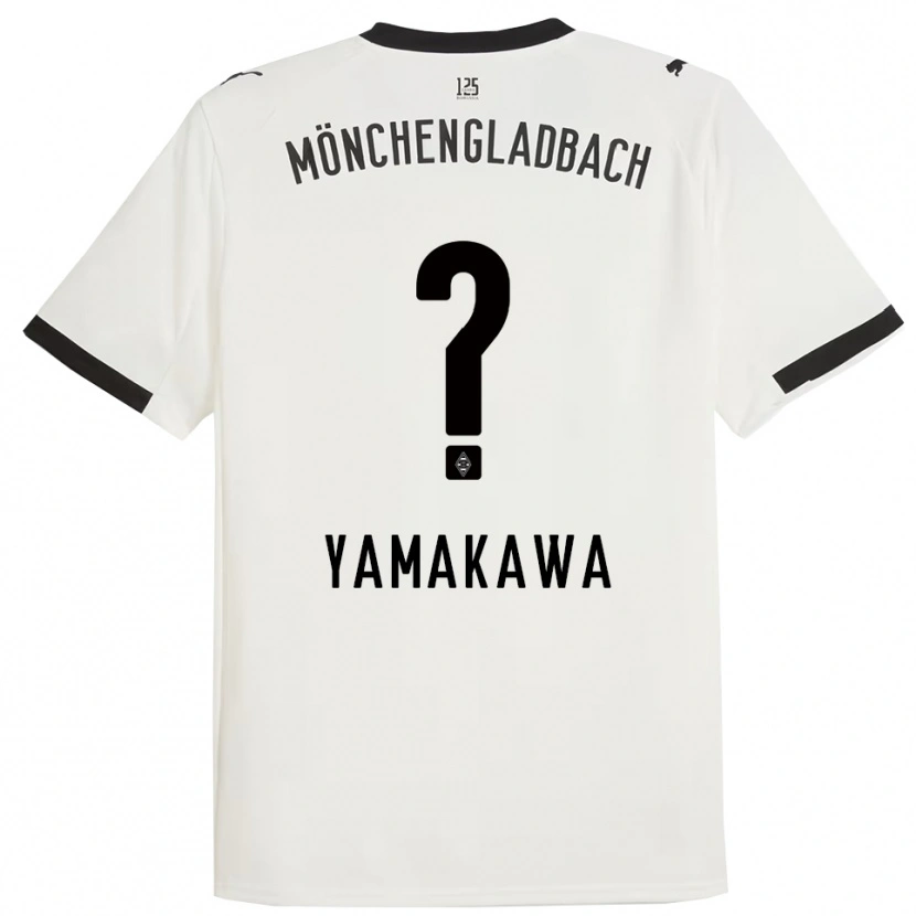 Danxen Kid Shinnosuke Yamakawa #0 White Black Home Jersey 2025/26 T-Shirt