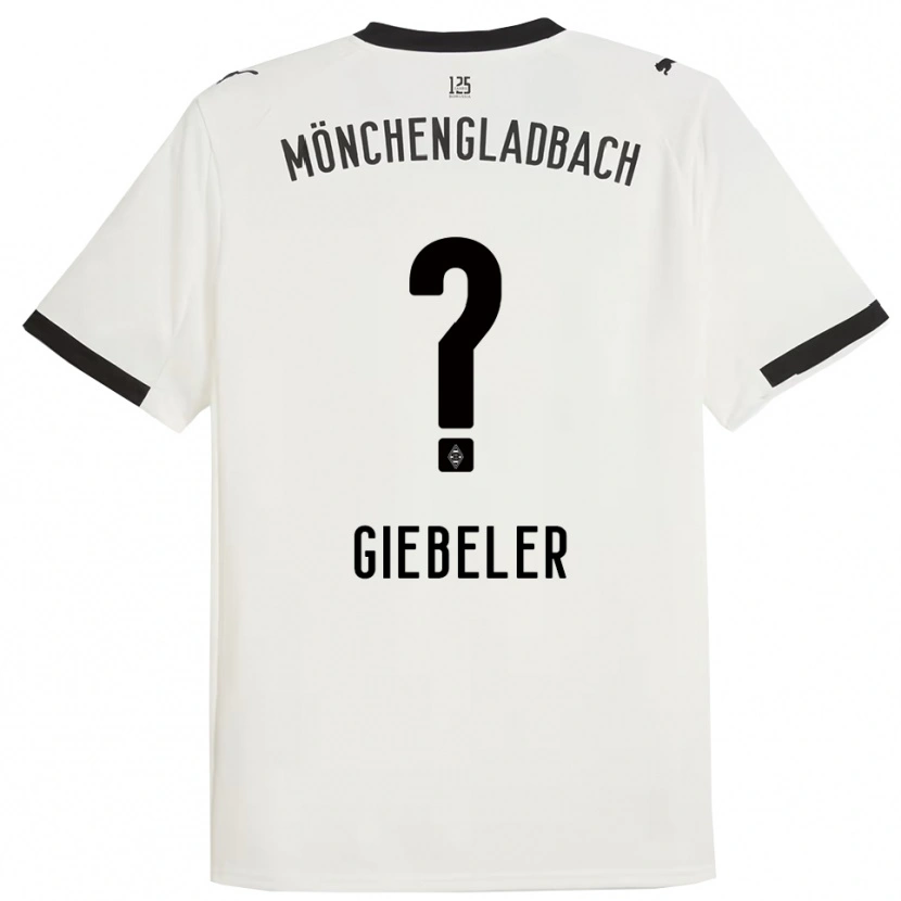 Danxen Kid Benno Giebeler #0 White Black Home Jersey 2025/26 T-Shirt