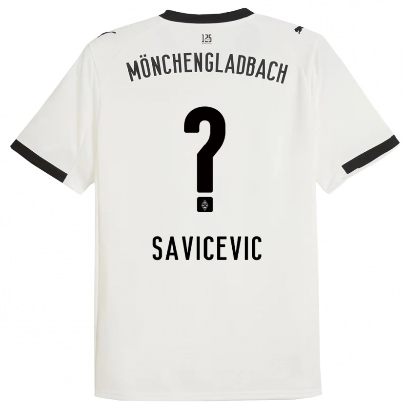 Danxen Kid Stefan Savicevic #0 White Black Home Jersey 2025/26 T-Shirt
