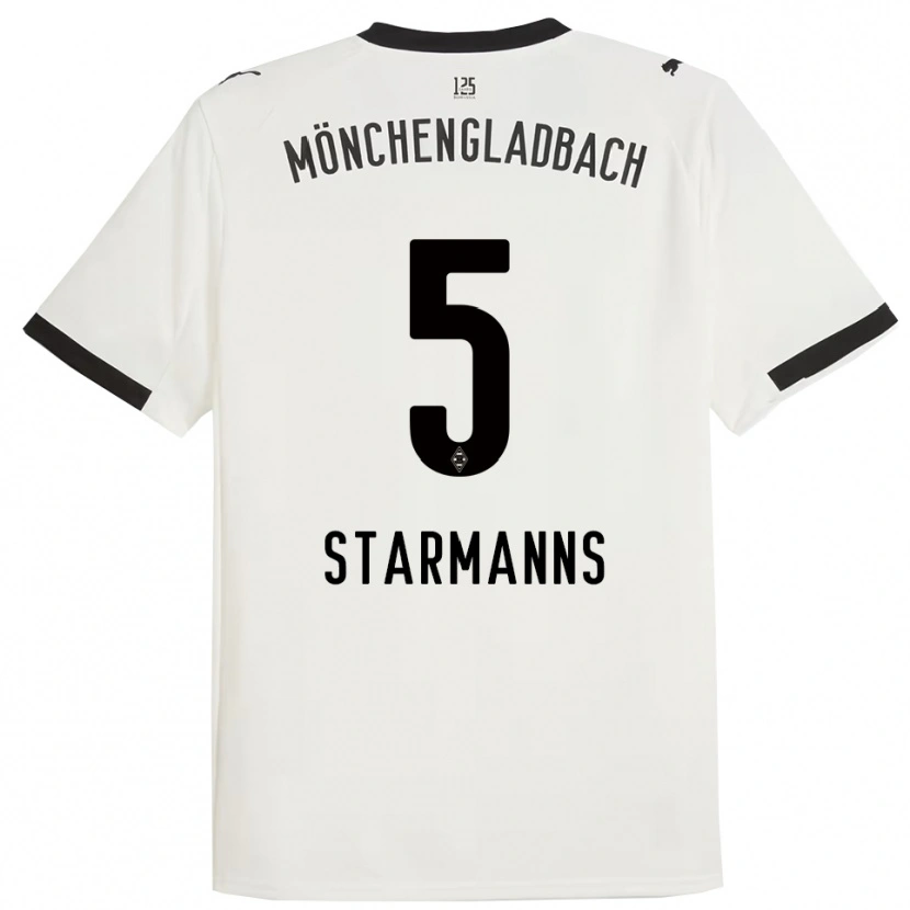 Danxen Kid Sandra Starmanns #5 White Black Home Jersey 2025/26 T-Shirt