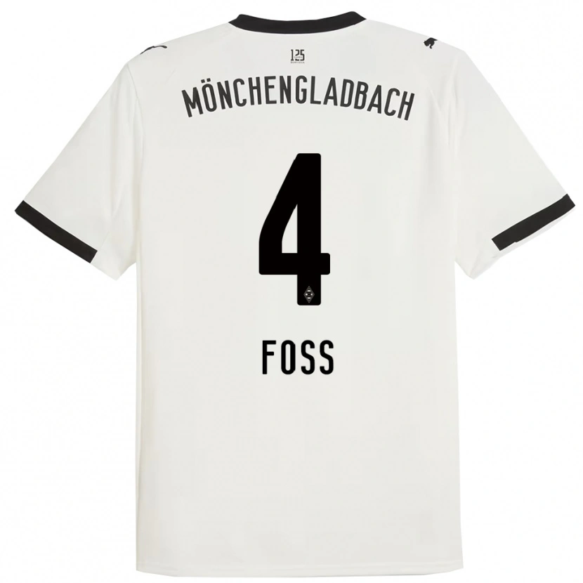 Danxen Kid Jonathan Foss #4 White Black Home Jersey 2025/26 T-Shirt