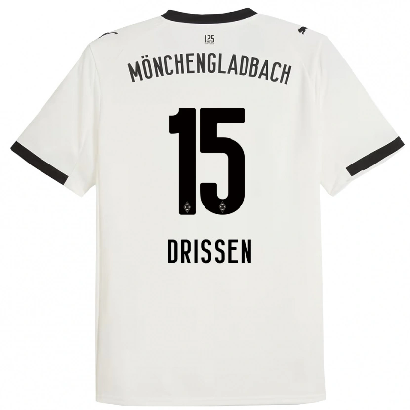 Danxen Kid Sam Drissen #15 White Black Home Jersey 2025/26 T-Shirt