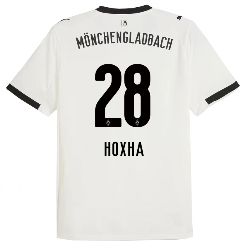 Danxen Kid Flavjo Hoxha #28 White Black Home Jersey 2025/26 T-Shirt