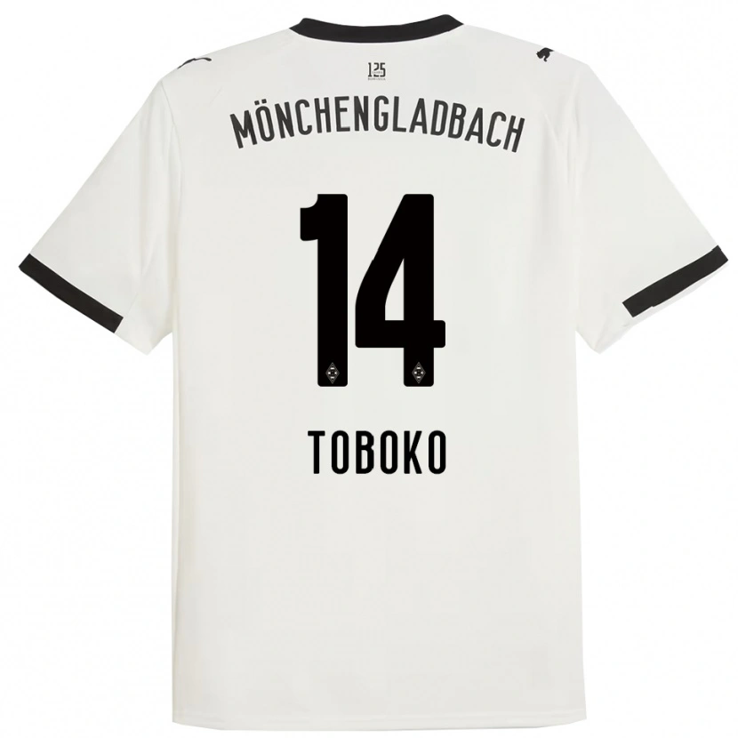 Danxen Kid Rubén Toboko #14 White Black Home Jersey 2025/26 T-Shirt