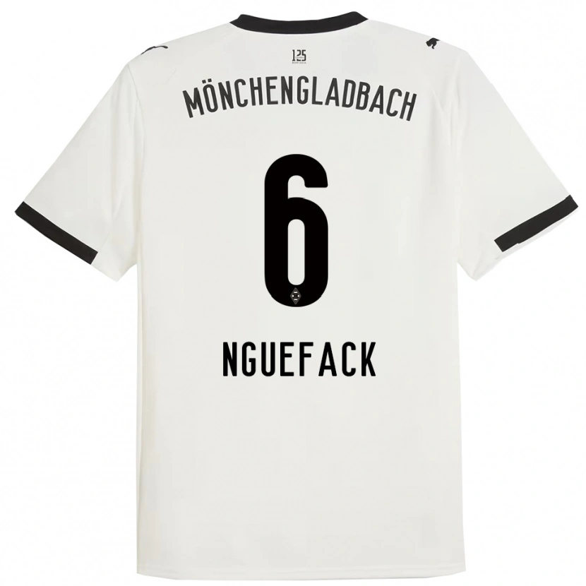 Danxen Kid Mathieu Nguefack #6 White Black Home Jersey 2025/26 T-Shirt