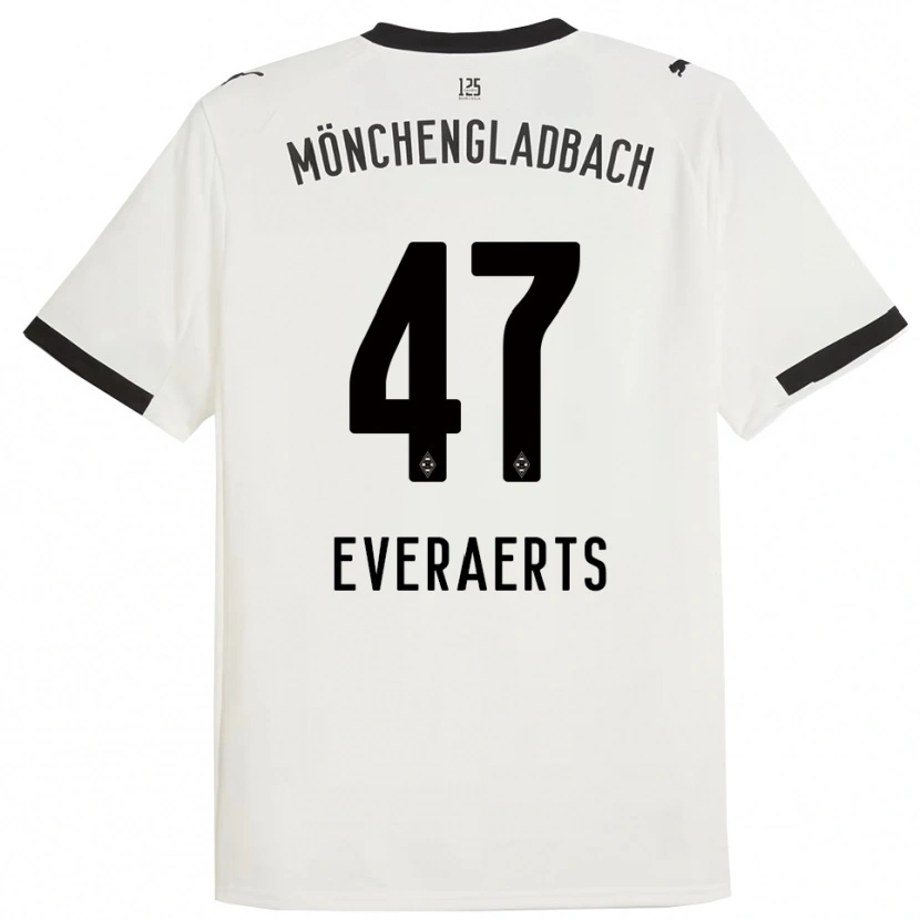Danxen Kid Kim Everaerts #47 White Black Home Jersey 2025/26 T-Shirt
