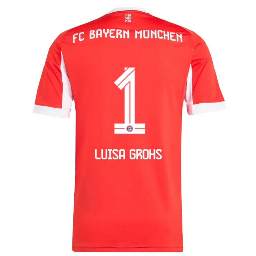 Danxen Kid Maria Luisa Grohs #1 Red White Home Jersey 2025/26 T-Shirt