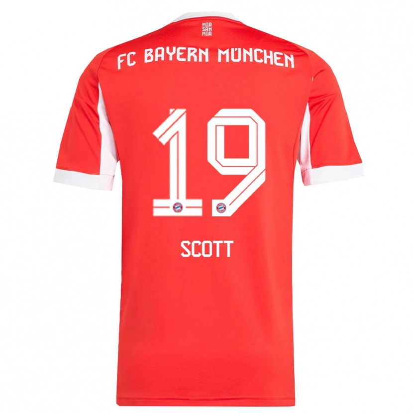 Danxen Kid Michael Scott #19 Red White Home Jersey 2025/26 T-Shirt