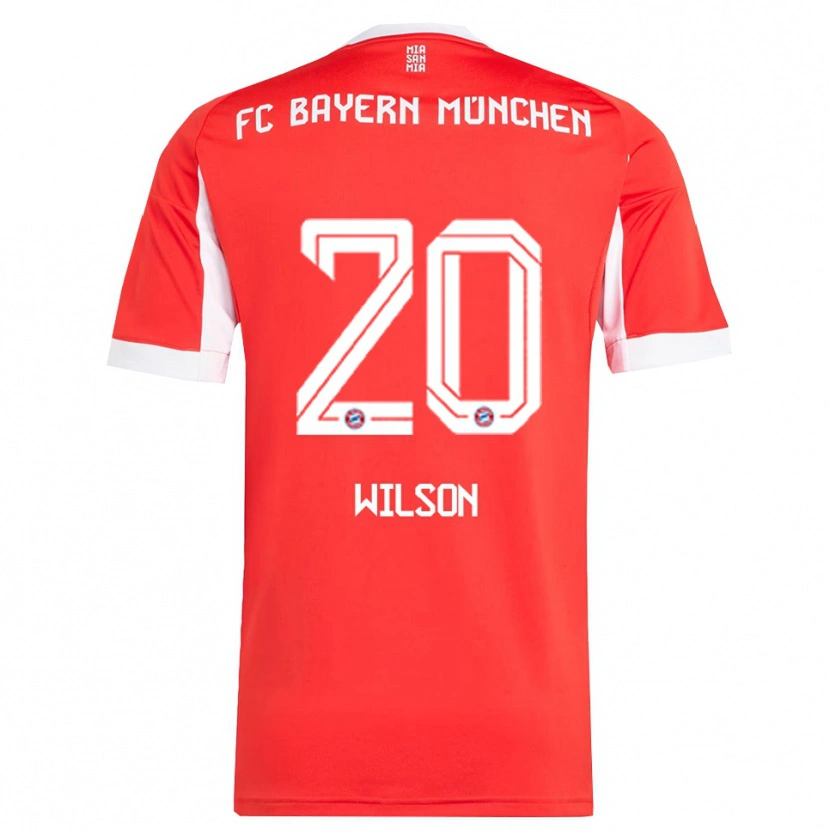 Danxen Kid Oluwaseyi Wilson #20 Red White Home Jersey 2025/26 T-Shirt