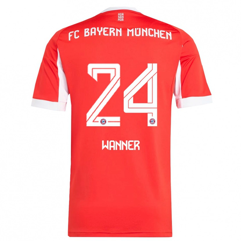 Danxen Kid Paul Wanner #24 Red White Home Jersey 2025/26 T-Shirt