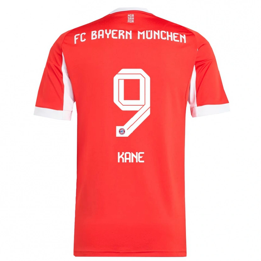 Danxen Kid Harry Kane #9 Red White Home Jersey 2025/26 T-Shirt