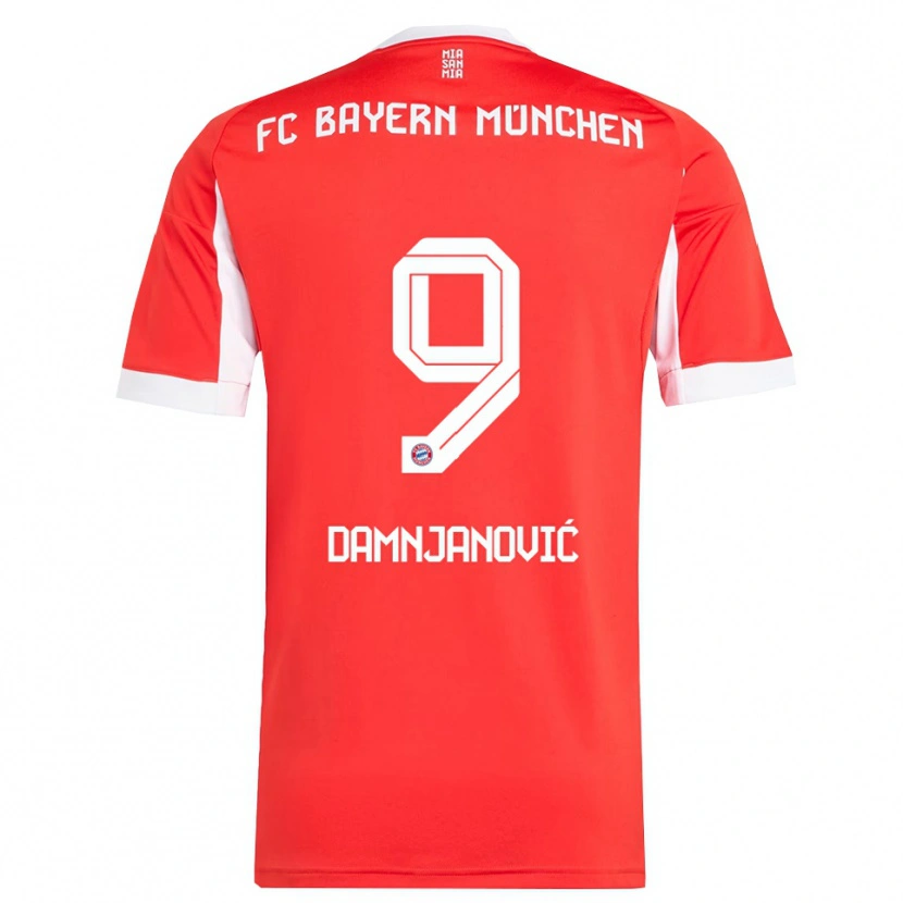 Danxen Kid Jovana Damnjanović #9 Red White Home Jersey 2025/26 T-Shirt