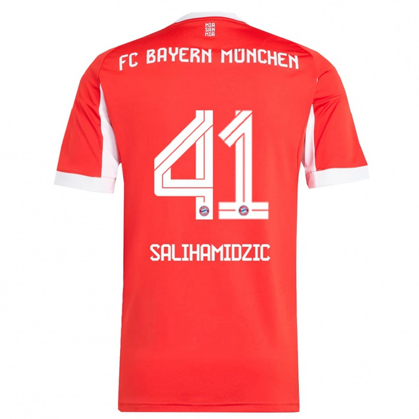 Danxen Kid Nick Salihamidzic #41 Red White Home Jersey 2025/26 T-Shirt