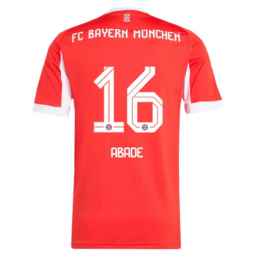 Danxen Kid Daniel Abade #16 Red White Home Jersey 2025/26 T-Shirt
