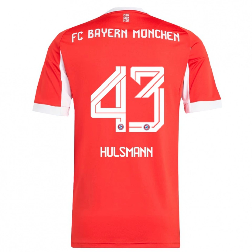 Danxen Kid Tom Hulsmann #43 Red White Home Jersey 2025/26 T-Shirt