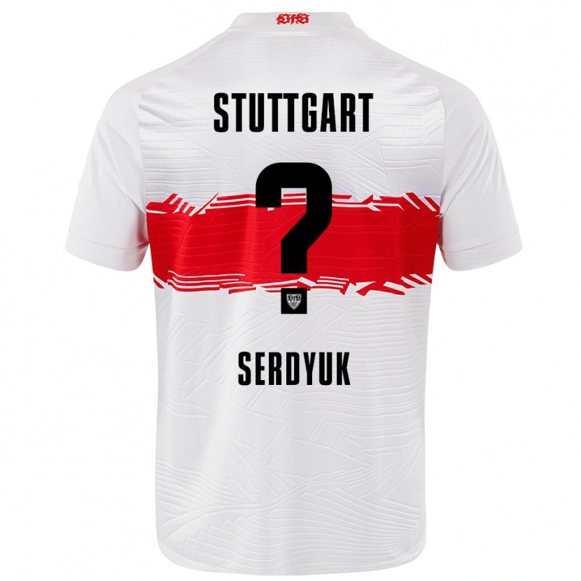 Danxen Kid Kirill Serdyuk #0 White Red Home Jersey 2025/26 T-Shirt
