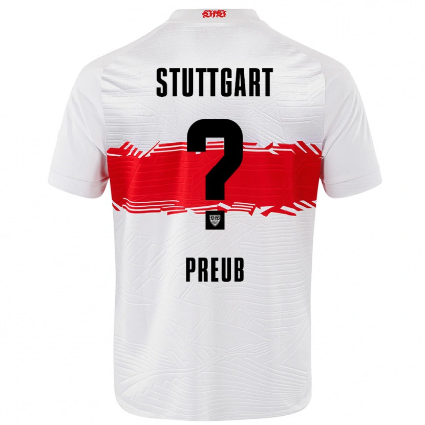 Danxen Kid Laurin Preuß #0 White Red Home Jersey 2025/26 T-Shirt