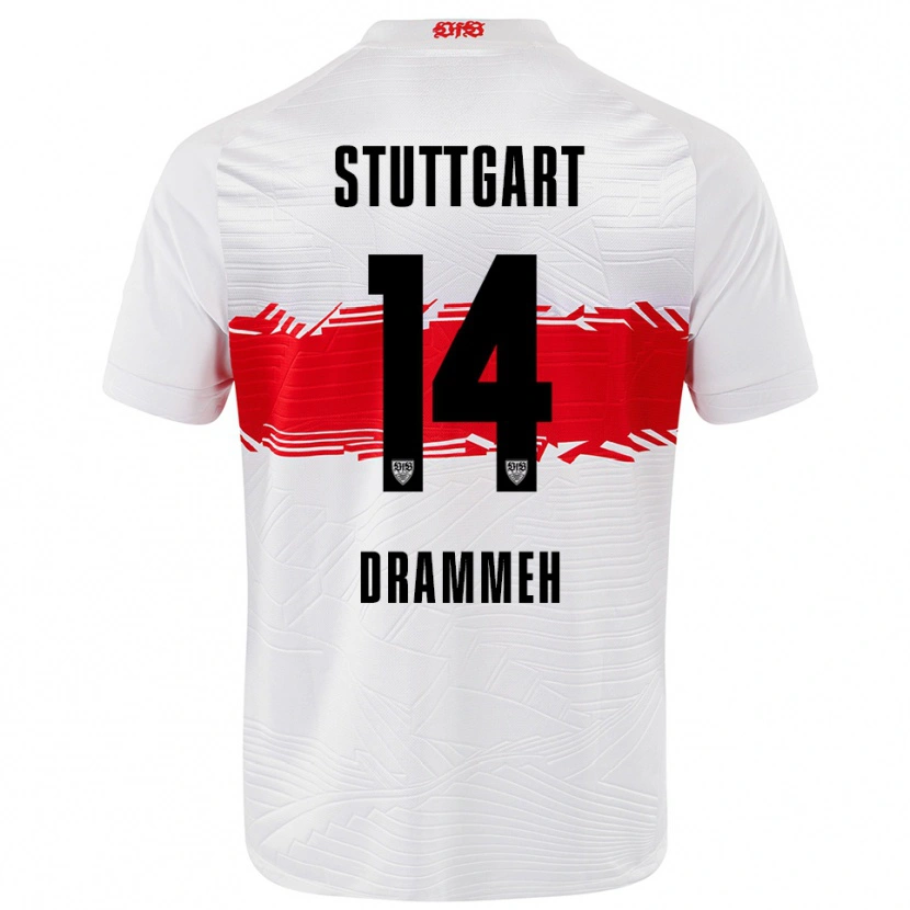 Danxen Kid Mohamed Drammeh #14 White Red Home Jersey 2025/26 T-Shirt