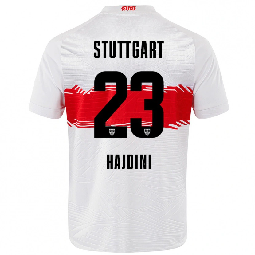 Danxen Kid Deli Hajdini #23 White Red Home Jersey 2025/26 T-Shirt