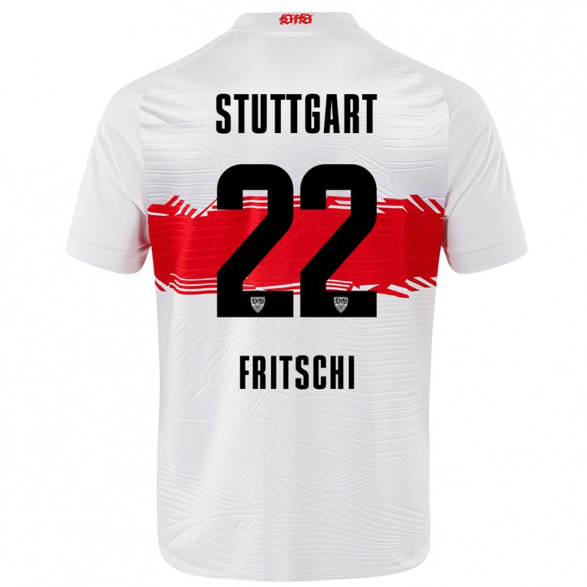 Danxen Kid Paulo Fritschi #22 White Red Home Jersey 2025/26 T-Shirt