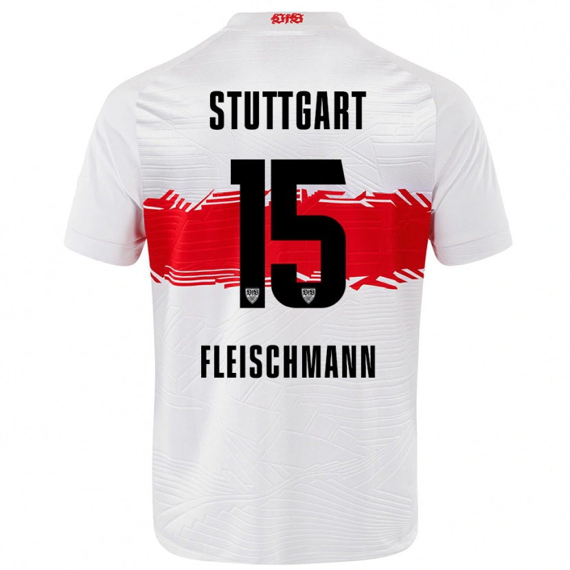 Danxen Kid Svea Fleischmann #15 White Red Home Jersey 2025/26 T-Shirt