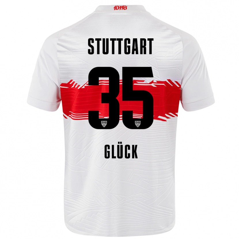Danxen Kid Michael Glück #35 White Red Home Jersey 2025/26 T-Shirt