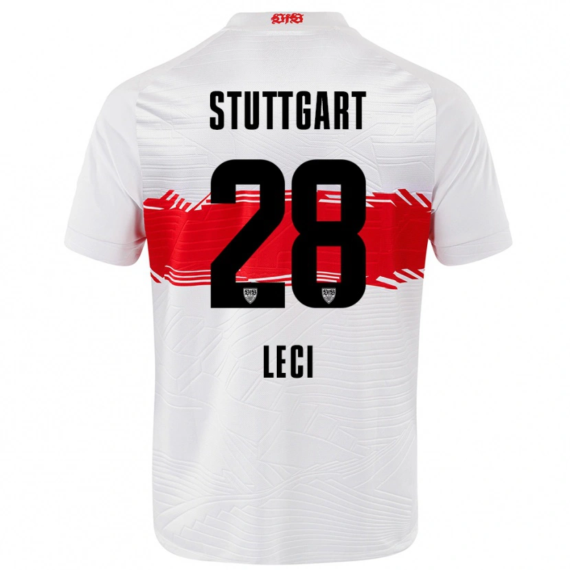Danxen Kid Besarta Leci #28 White Red Home Jersey 2025/26 T-Shirt