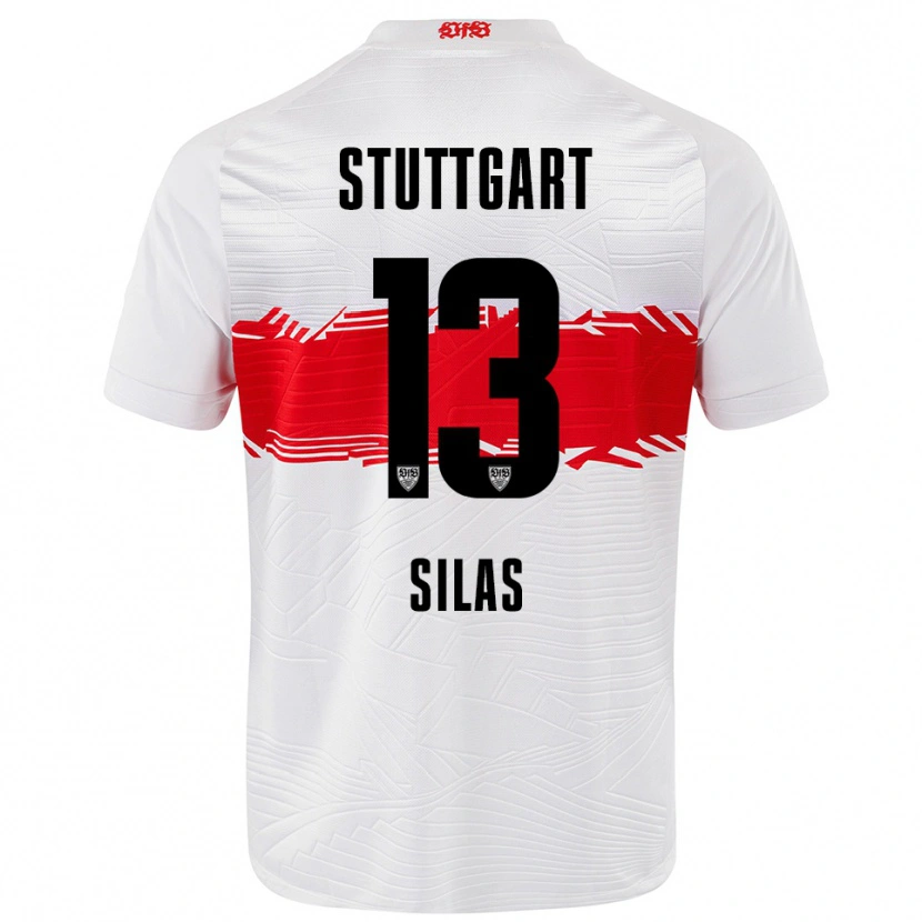 Danxen Kid Silas #13 White Red Home Jersey 2025/26 T-Shirt