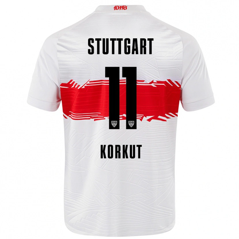 Danxen Kid Efe Korkut #11 White Red Home Jersey 2025/26 T-Shirt
