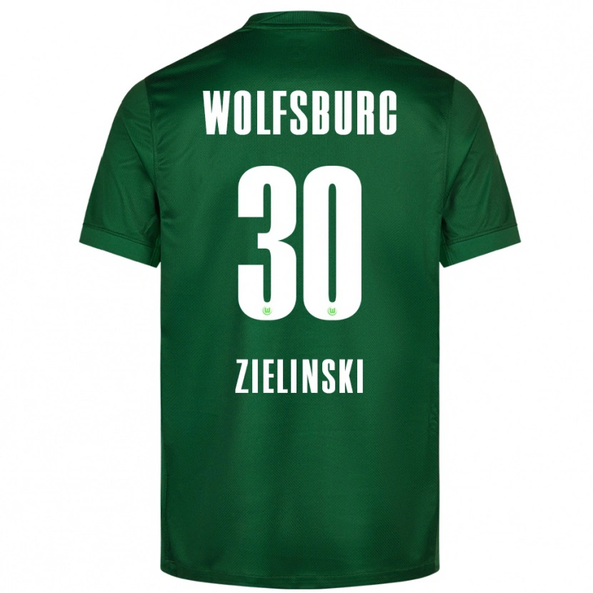 Danxen Kid Jakub Zielinski #30 Green White Home Jersey 2025/26 T-Shirt