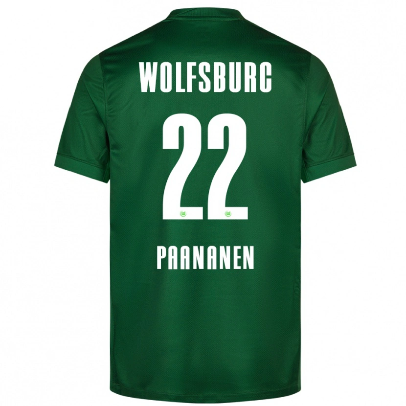 Danxen Kid Otto Paananen #22 Green White Home Jersey 2025/26 T-Shirt
