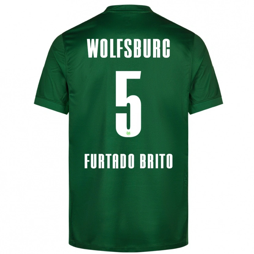 Danxen Kid Dinaylo Furtado Brito #5 Green White Home Jersey 2025/26 T-Shirt