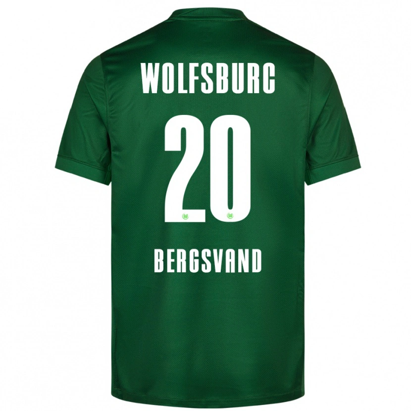 Danxen Kid Guro Bergsvand #20 Green White Home Jersey 2025/26 T-Shirt